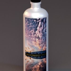 White Aluminium Bottle