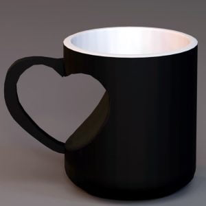Heart Handle Magic Mug